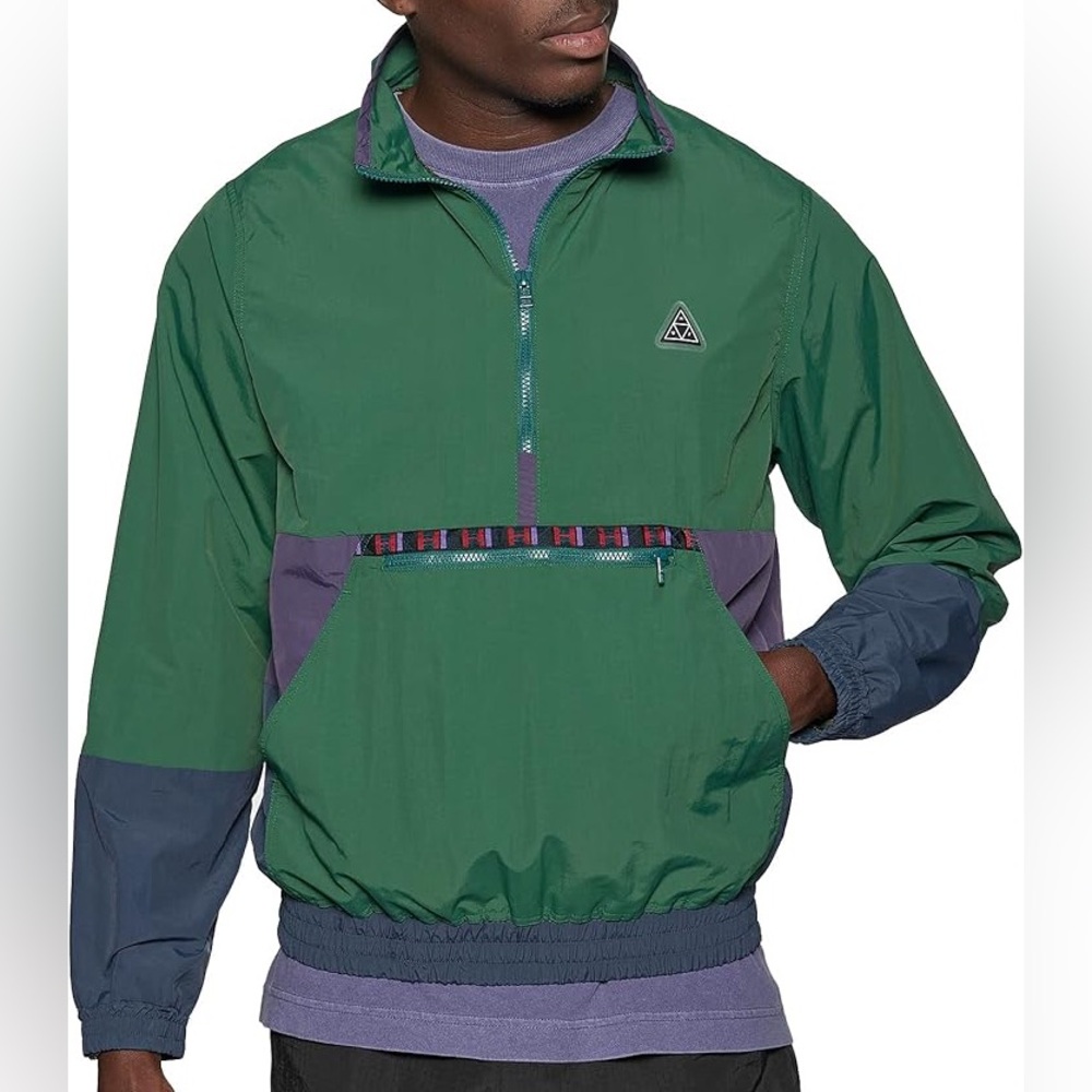 HUF Green Teton Quarter Zip Anorak Jacket (Size M) - Picture 6 of 8